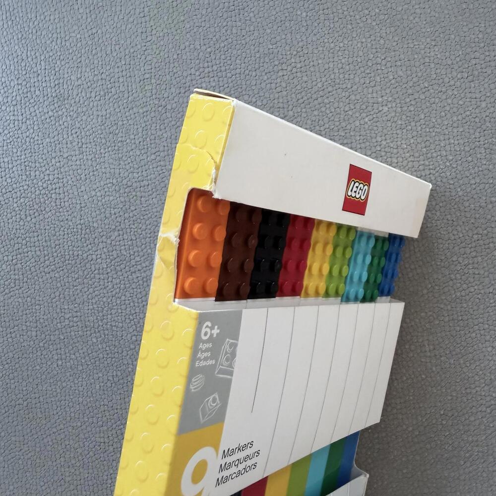 LEGO 9 Color Markers Set for Kids Ages 6+ - Picture 2 of 8